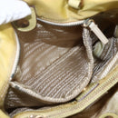 PRADA Tote Bag Nylon Yellow Gold Auth 157782-21