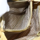 PRADA Tote Bag Nylon Yellow Gold Auth 157782-22