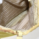 PRADA Tote Bag Nylon Yellow Gold Auth 157782-23