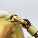 PRADA Tote Bag Nylon Yellow Gold Auth 157782-10