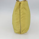 PRADA Tote Bag Nylon Yellow Gold Auth 157782-3