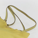 PRADA Tote Bag Nylon Yellow Gold Auth 157782-7