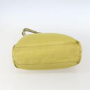 PRADA Tote Bag Nylon Yellow Gold Auth 157782-5