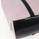 PRADA Tote Bag Nylon Pink Silver Auth 157783-14