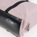 PRADA Tote Bag Nylon Pink Silver Auth 157783-15