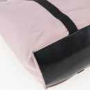 PRADA Tote Bag Nylon Pink Silver Auth 157783-16