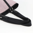 PRADA Tote Bag Nylon Pink Silver Auth 157783-7