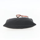 PRADA Tote Bag Nylon Black Silver Auth 157784-10