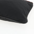 PRADA Tote Bag Nylon Black Silver Auth 157784-11