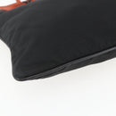 PRADA Tote Bag Nylon Black Silver Auth 157784-12