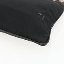 PRADA Tote Bag Nylon Black Silver Auth 157784-13