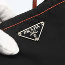 PRADA Tote Bag Nylon Black Silver Auth 157784-15