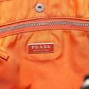 PRADA Tote Bag Nylon Black Silver Auth 157784-18