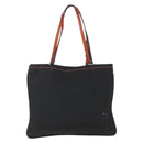 PRADA Tote Bag Nylon Black Silver Auth 157784-3