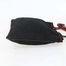 PRADA Tote Bag Nylon Black Silver Auth 157784-5