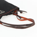 PRADA Tote Bag Nylon Black Silver Auth 157784-7
