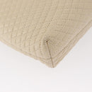 BALLY Chain Shoulder Bag Leather Beige Gold Auth 157787-10