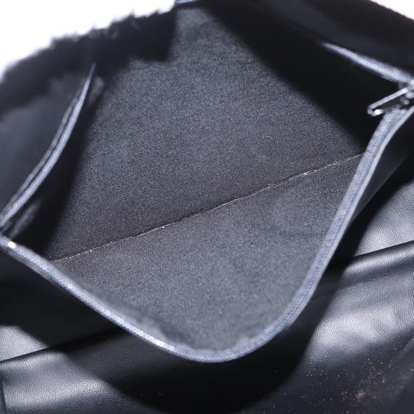 BALLY Chain Shoulder Bag Leather Beige Gold Auth 157787