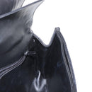 BALLY Chain Shoulder Bag Leather Black Gold Auth 157788-20