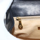 BOTTEGA VENETA INTRECCIATO Hand Bag Leather 2way Black Gold Auth 157789-20