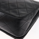 CHANEL Chain Matelasse 23 Shoulder Bag Lamb Skin Black Gold CC Auth 157790-16