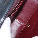 CHANEL Chain Matelasse 23 Shoulder Bag Lamb Skin Black Gold CC Auth 157790-11