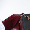 CHANEL Chain Matelasse 23 Shoulder Bag Lamb Skin Black Gold CC Auth 157790-23