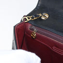 CHANEL Chain Matelasse 23 Shoulder Bag Lamb Skin Black Gold CC Auth 157790-24