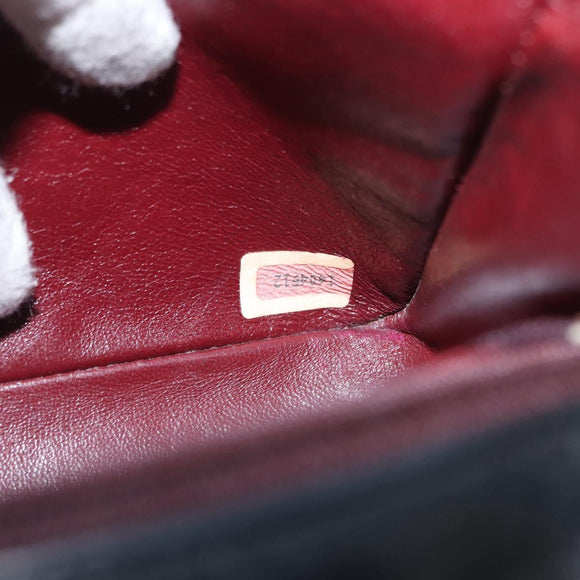 CHANEL Chain Matelasse 23 Shoulder Bag Lamb Skin Black Gold CC Auth 157790