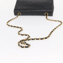 CHANEL Chain Matelasse 23 Shoulder Bag Lamb Skin Black Gold CC Auth 157790-7