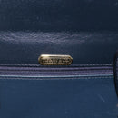 TIFFANY&Co. Hand Bag Leather Black Gold Auth 157792V-10