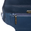 TIFFANY&Co. Hand Bag Leather Black Gold Auth 157792V-18