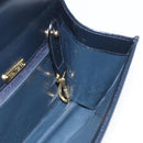 TIFFANY&Co. Hand Bag Leather Black Gold Auth 157792V-20