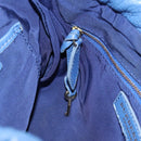 BURBERRY Shoulder Bag Leather Blue Gold Auth 157793-22