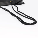 FENDI Mesh Tote Bag Nylon Leather Black Gold Auth 157795-7