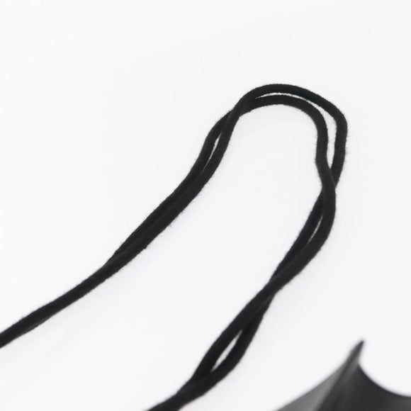 FENDI Mesh Tote Bag Nylon Leather Black Gold Auth 157795