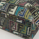 FENDI Zucca Canvas Tote Bag PVC Khaki Gold Auth 157796V-12