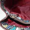 FENDI Zucca Canvas Tote Bag PVC Khaki Gold Auth 157796V-15