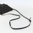 FENDI Zucchino Canvas Shoulder Bag Brown Silver Auth 157800-7