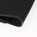 Christian Dior Trotter Canvas Chain Shoulder Bag Black Gold Auth 157803-12