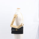 Christian Dior Trotter Canvas Chain Shoulder Bag Black Gold Auth 157803-21