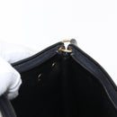 Christian Dior Trotter Canvas Chain Shoulder Bag Black Gold Auth 157804-19