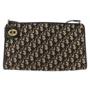 Christian Dior Trotter Canvas Kettenschultertasche Schwarz Gold Original 157804-13