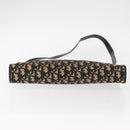 Christian Dior Trotter Canvas Chain Shoulder Bag Black Gold Auth 157804-9