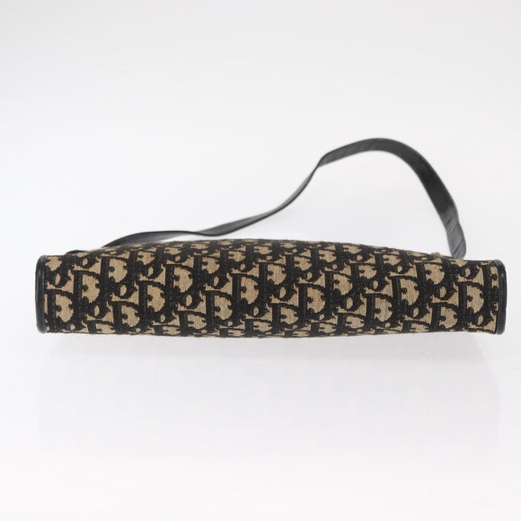 Christian Dior Trotter Canvas Kettenschultertasche Schwarz Gold Original 157804