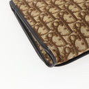 Christian Dior Trotter Canvas Shoulder Bag Beige Gold Auth 157805-16