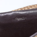 Christian Dior Trotter Canvas Shoulder Bag Beige Gold Auth 157805-10