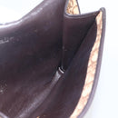 Christian Dior Trotter Canvas Shoulder Bag Beige Gold Auth 157805-17