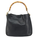 GUCCI Bamboo Hand Bag Leather 2way Brown Gold 001 2058 1638 0 Auth 157806-2