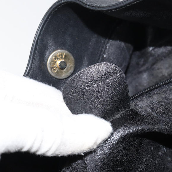 GUCCI Bamboo Hand Bag Leather 2way Brown Gold 001 2058 1638 0 Auth 157806